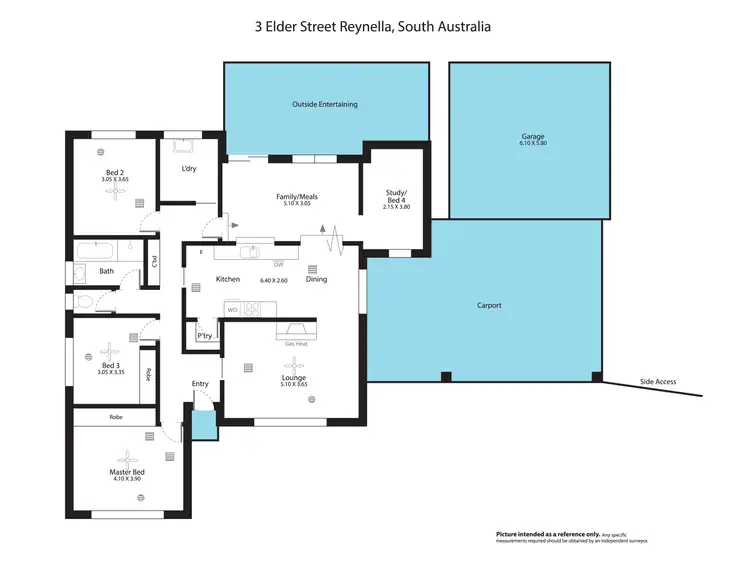 Floorplan of Homely house listing, 3 Elder Street, Reynella SA 5161