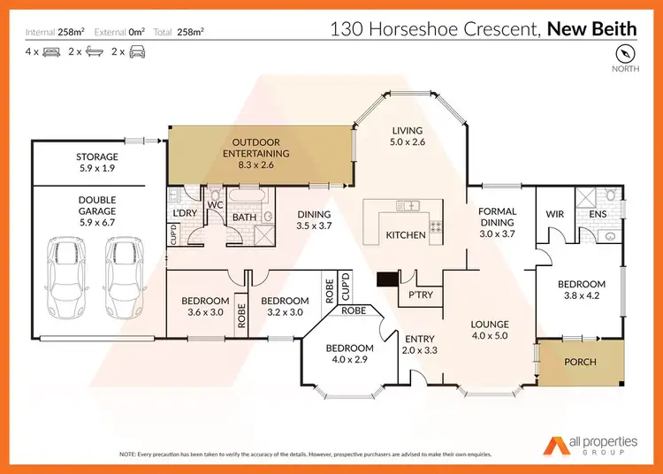 Floorplan of Homely house listing, 130-132 Horseshoe Cr, New Beith QLD 4124