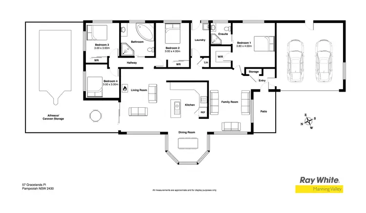 Floorplan of Homely house listing, 57 Gracelands Place, Pampoolah NSW 2430