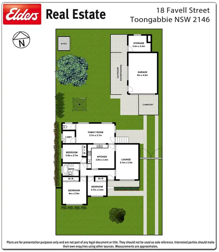 Floorplan of Homely house listing, 18 Favell Street, Toongabbie NSW 2146