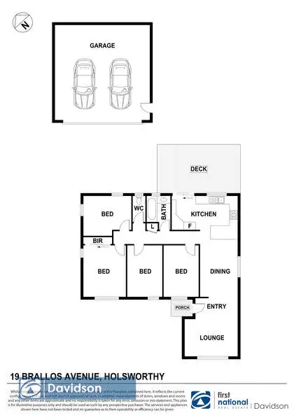 Floorplan of Homely house listing, 19 Brallos Avenue, Holsworthy NSW 2173