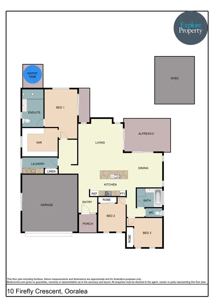 Floorplan of Homely house listing, 10 Firefly Crescent, Ooralea QLD 4740