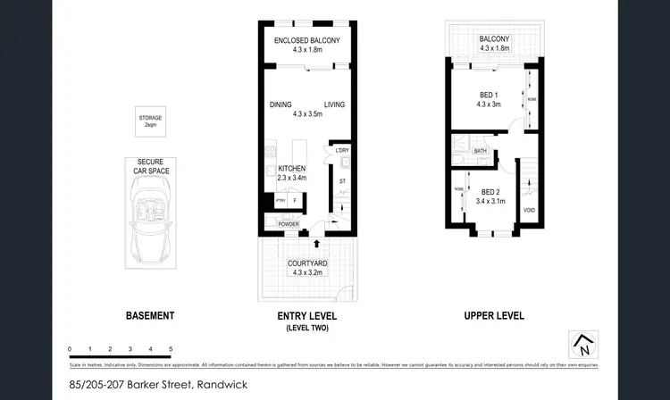 Floorplan of Homely apartment listing, 85/205 Barker Street, Randwick NSW 2031
