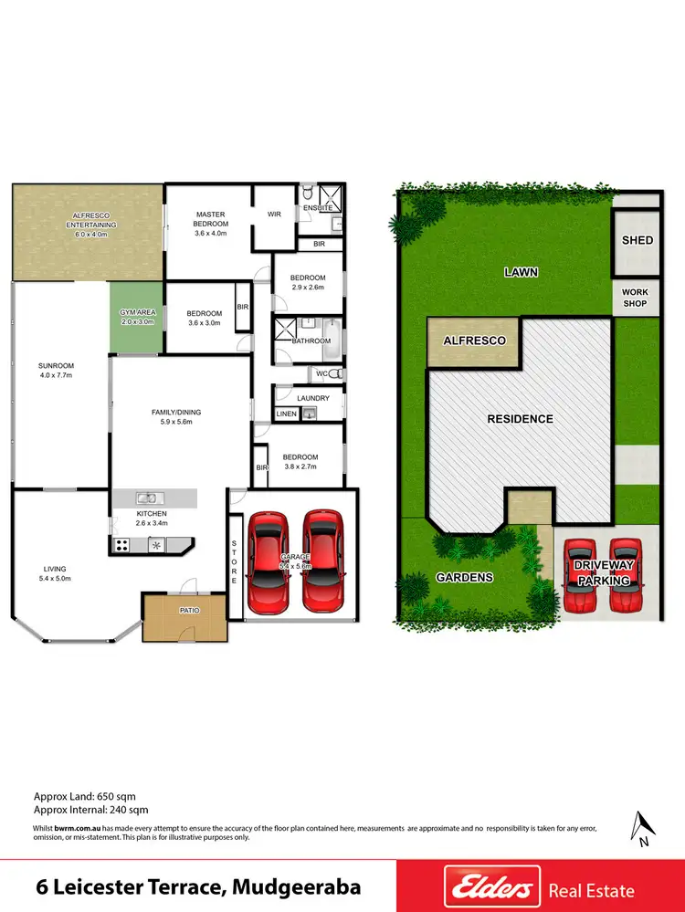 Floorplan of Homely house listing, 6 Leicester Terrace, Mudgeeraba QLD 4213