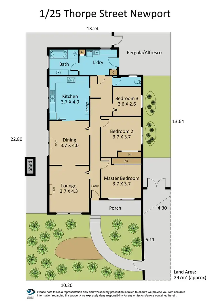 Floorplan of Homely house listing, 1/25-27 Thorpe Street, Newport VIC 3015