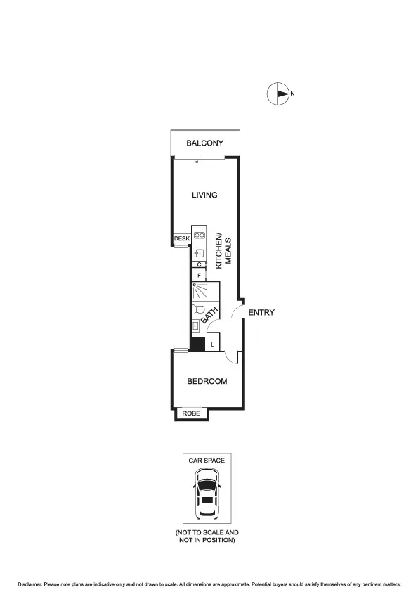 Floorplan of Homely apartment listing, 301/1 Clara Street, South Yarra VIC 3141
