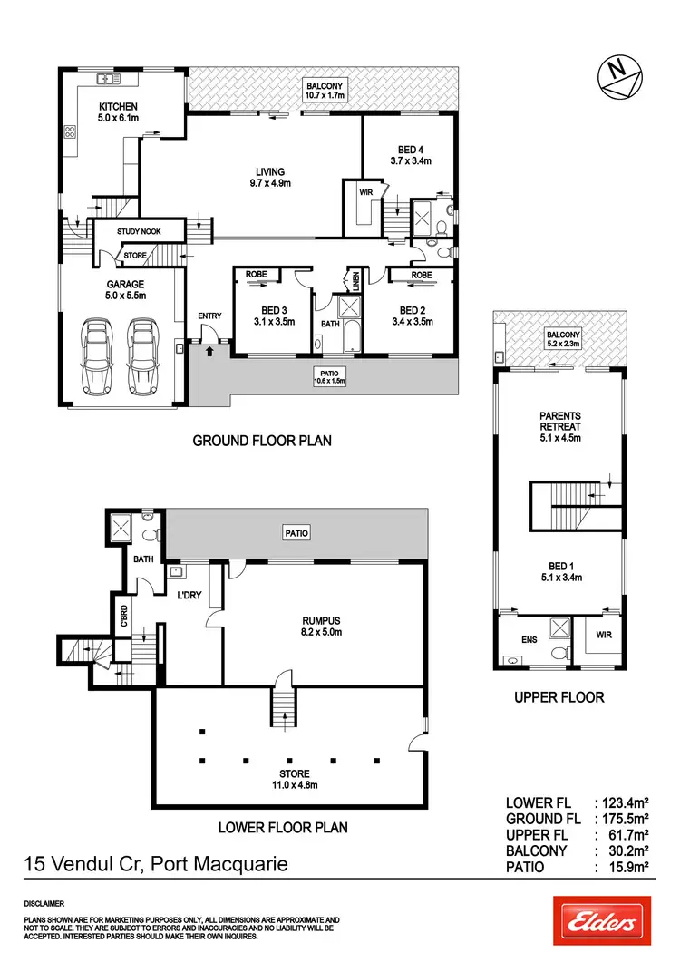 Floorplan of Homely house listing, 15 Vendul Crescent, Port Macquarie NSW 2444