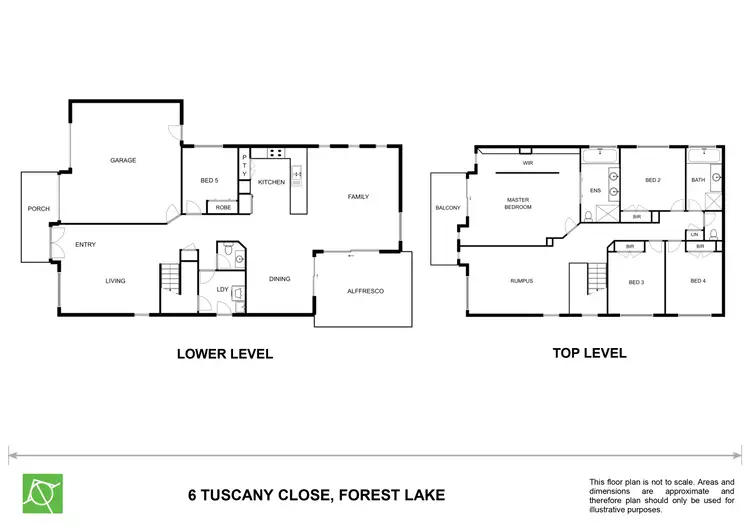 Floorplan of Homely house listing, 6 Tuscany Close, Forest Lake QLD 4078
