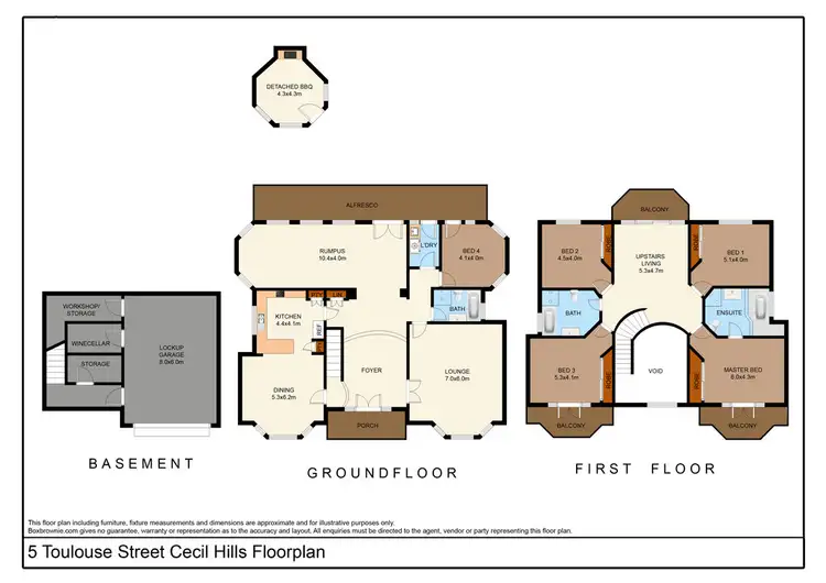 Floorplan of Homely house listing, 5 Toulouse Street, Cecil Hills NSW 2171