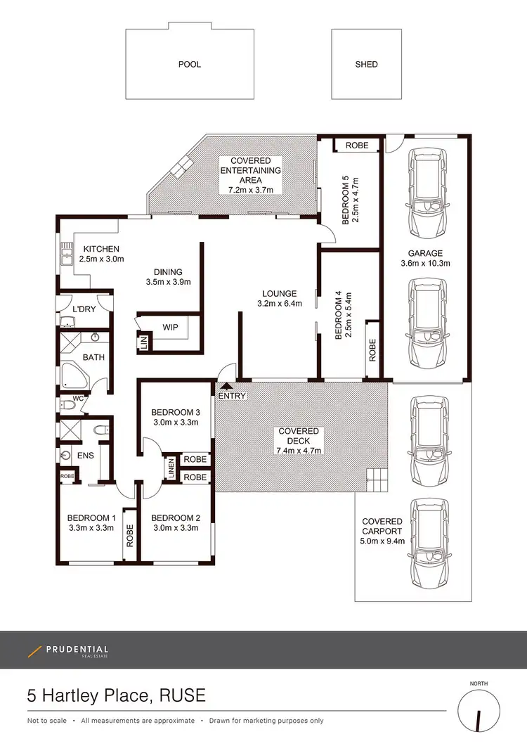 Floorplan of Homely house listing, 5 Hartley Place, Ruse NSW 2560