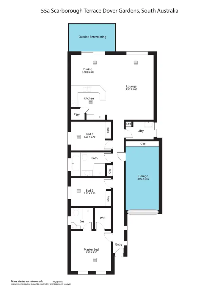 Floorplan of Homely house listing, 55A Scarborough Terrace, Dover Gardens SA 5048