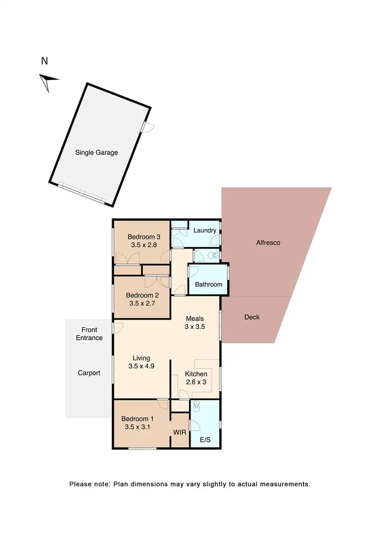 Floorplan of Homely house listing, 47 McNulty Drive, Wendouree VIC 3355