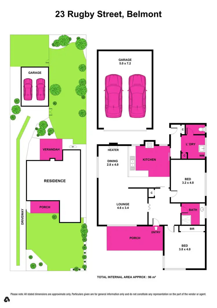 Floorplan of Homely house listing, 23 Rugby Street, Belmont VIC 3216