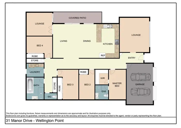 Floorplan of Homely house listing, 31 Manor Drive, Wellington Point QLD 4160