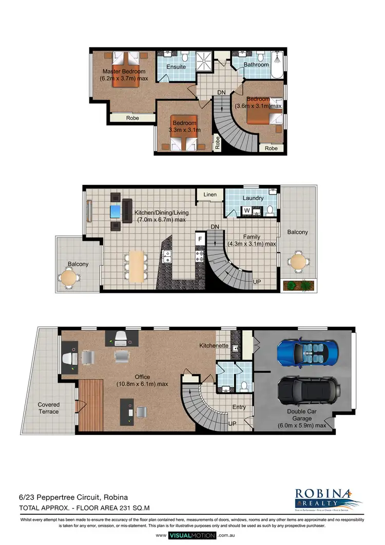 Floorplan of Homely townhouse listing, 6/23 Peppertree Circuit, Robina QLD 4226