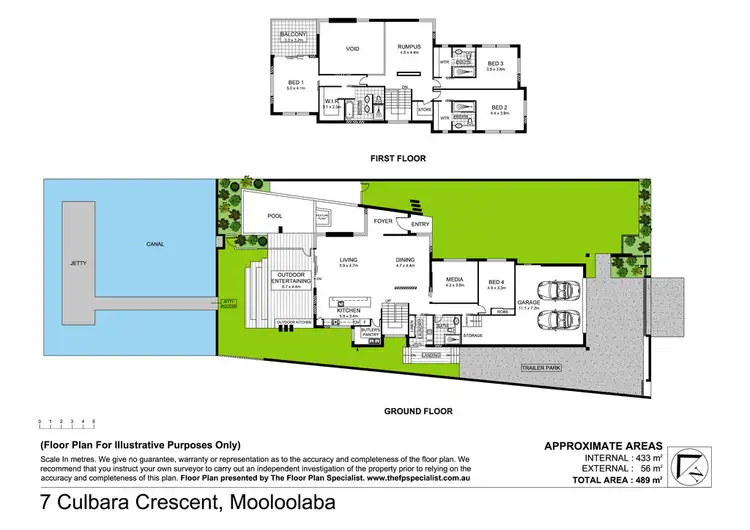 Floorplan of Homely house listing, 7 Culbara Street, Mooloolaba QLD 4557