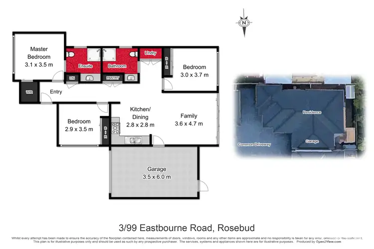Floorplan of Homely house listing, 3/99 Eastbourne Road, Rosebud VIC 3939
