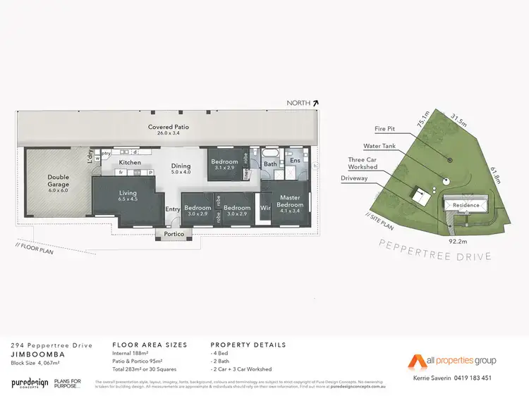 Floorplan of Homely house listing, 294 Peppertree Drive, Jimboomba QLD 4280