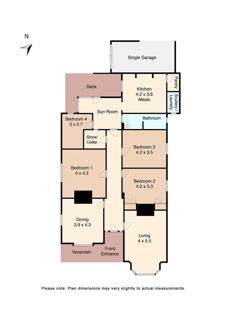 Floorplan of Homely house listing, 516 Barkly Street, Golden Point VIC 3350