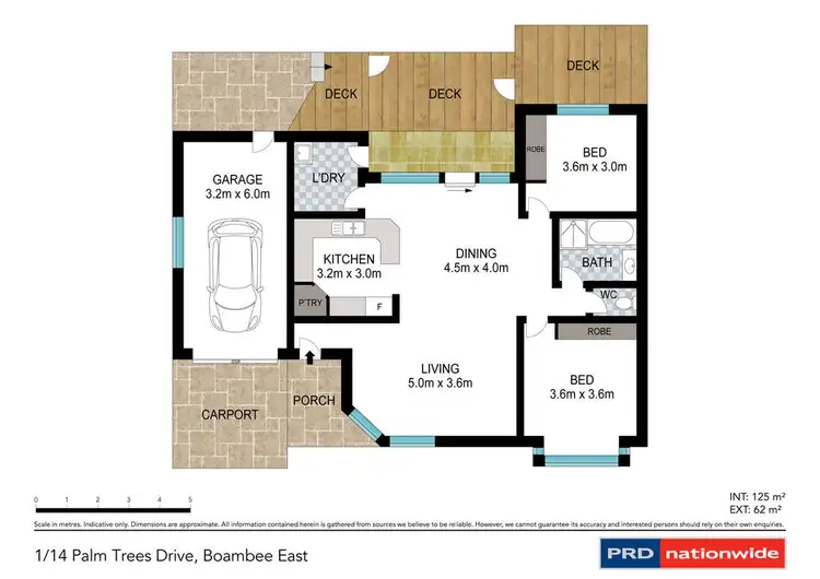 Floorplan of Homely unit listing, 1/14 Palm Trees Drive, Boambee East NSW 2452