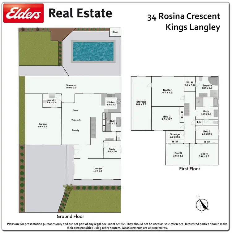 Floorplan of Homely house listing, 34 Rosina Crescent, Kings Langley NSW 2147