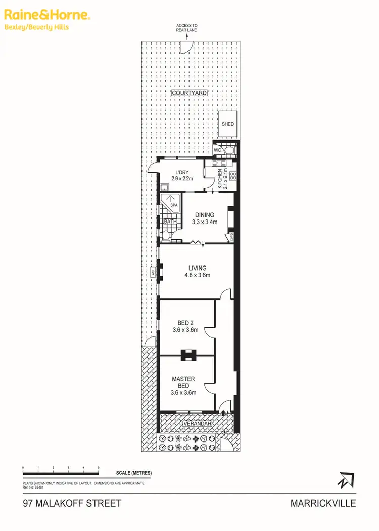 Floorplan of Homely house listing, 97 Malakoff Street, Marrickville NSW 2204