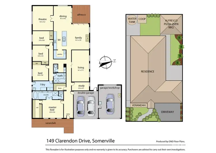 Floorplan of Homely house listing, 149 Clarendon Drive, Somerville VIC 3912