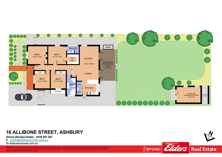 Floorplan of Homely house listing, 16 Allibone Street, Ashbury NSW 2193