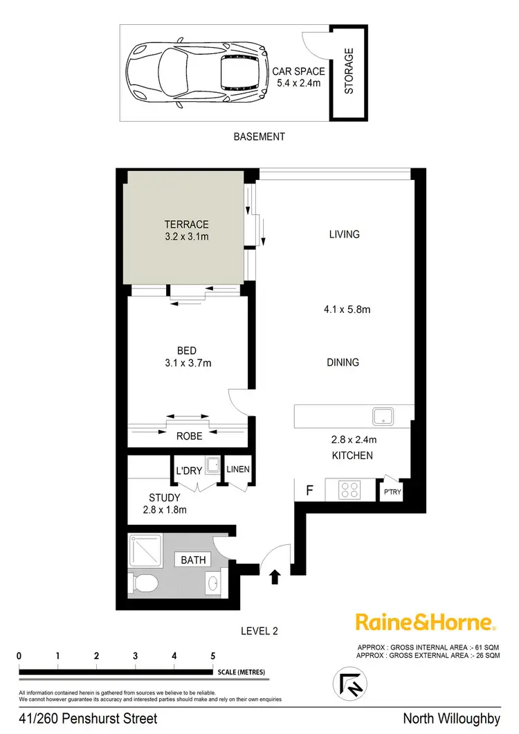 Floorplan of Homely unit listing, 41/260 Penshurst Street, Willoughby NSW 2068
