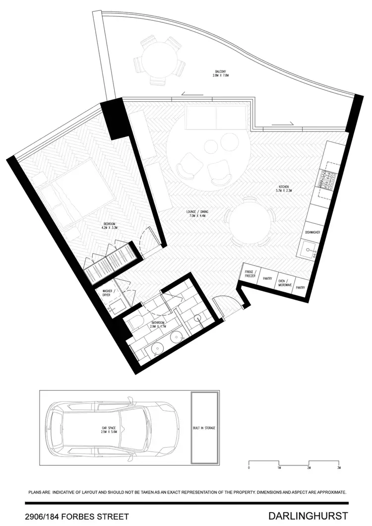 Floorplan of Homely apartment listing, 2906/184 Forbes Street, Darlinghurst NSW 2010