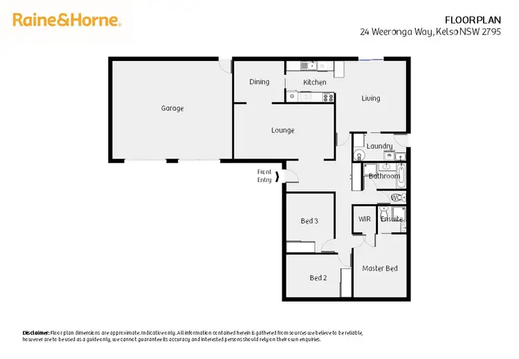 Floorplan of Homely house listing, 24 Weeronga Way, Kelso NSW 2795