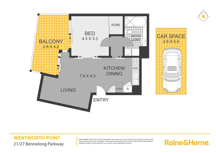 Floorplan of Homely apartment listing, 21/27 Bennelong Parkway, Wentworth Point NSW 2127