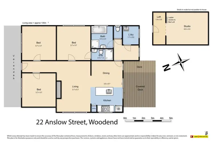 Floorplan of Homely house listing, 22 ANSLOW STREET, Woodend VIC 3442