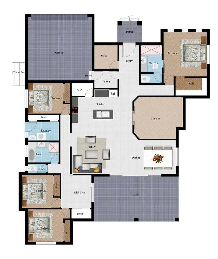 Floorplan of Homely house listing, 49-51 Shoalmarra Drive, Mount Low QLD 4818