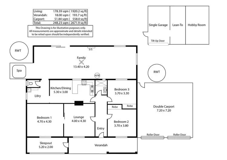 Floorplan of Homely house listing, 25 Railway Tce, Tailem Bend SA 5260