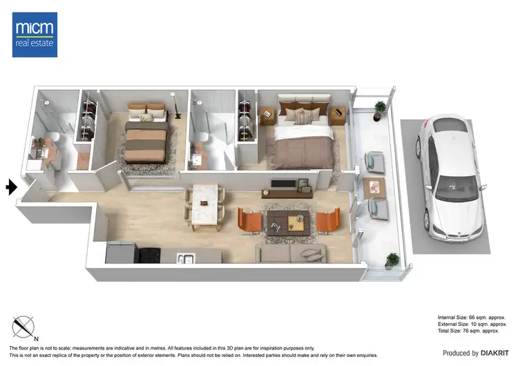 Floorplan of Homely apartment listing, 1709/118 Kavanagh Street, Southbank VIC 3006
