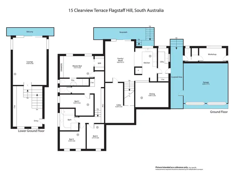 Floorplan of Homely house listing, 15 Clearview Tce, Flagstaff Hill SA 5159