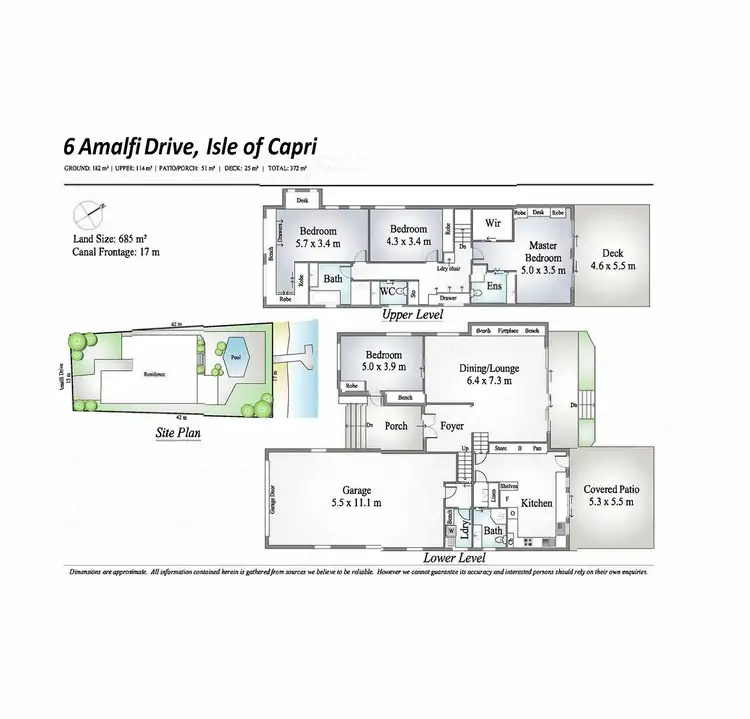 Floorplan of Homely house listing, 6 Amalfi Drive, Isle Of Capri QLD 4217