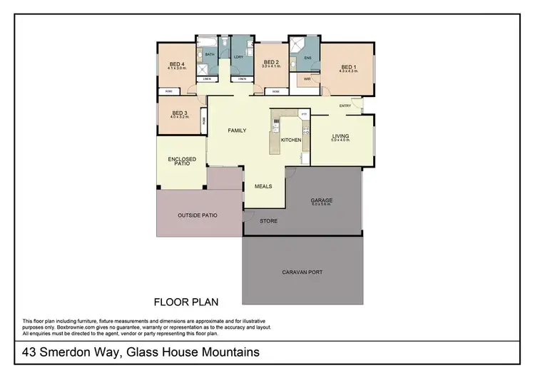 Floorplan of Homely house listing, 43 Smerdon Way, Glass House Mountains QLD 4518