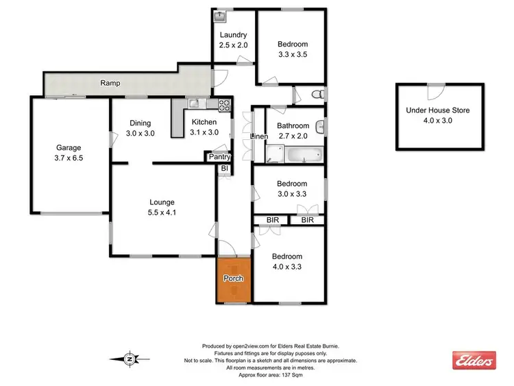 Floorplan of Homely house listing, 3 Damian Avenue, Downlands TAS 7320