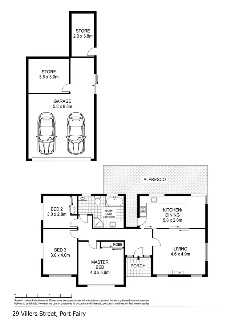 Floorplan of Homely house listing, 29 Villiers Street, Port Fairy VIC 3284