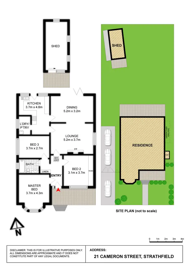 Floorplan of Homely house listing, 21 CAMERON STREET, Strathfield NSW 2135