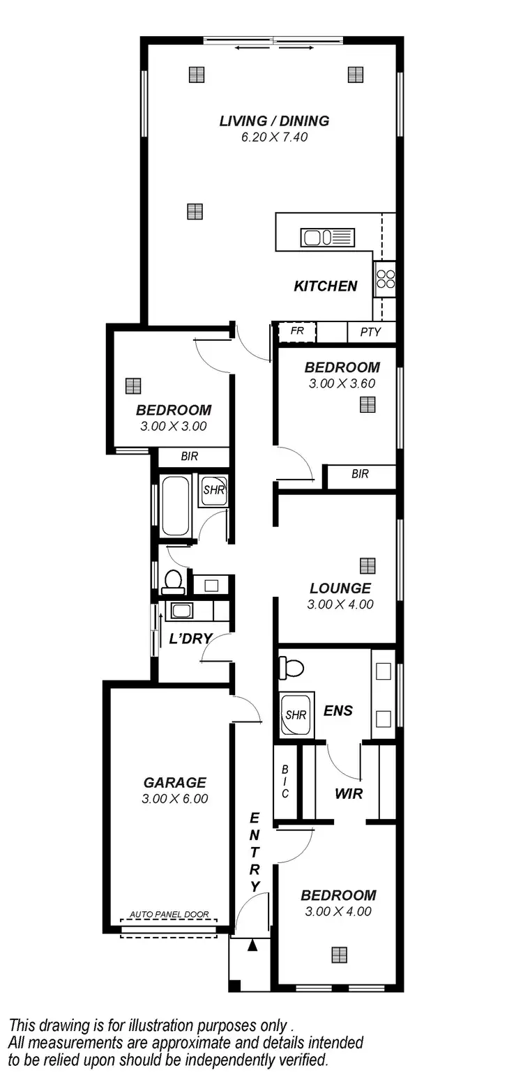 Floorplan of Homely house listing, 35B Dulkara Road, Ingle Farm SA 5098
