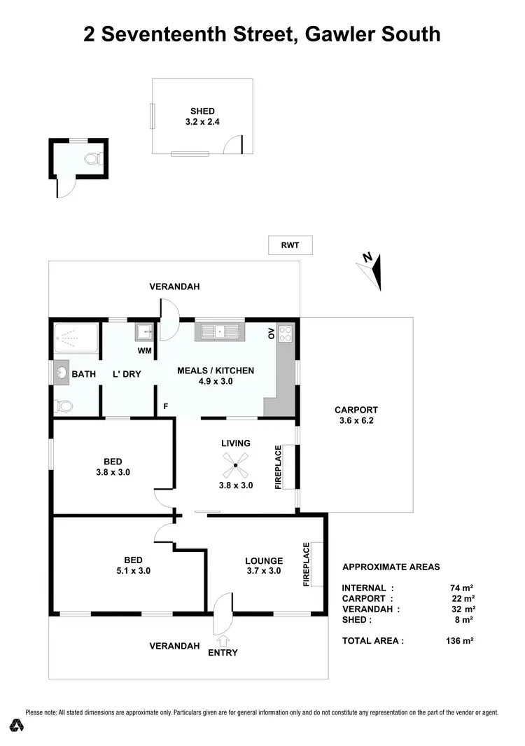 Floorplan of Homely house listing, 2 Seventeenth Street, Gawler South SA 5118