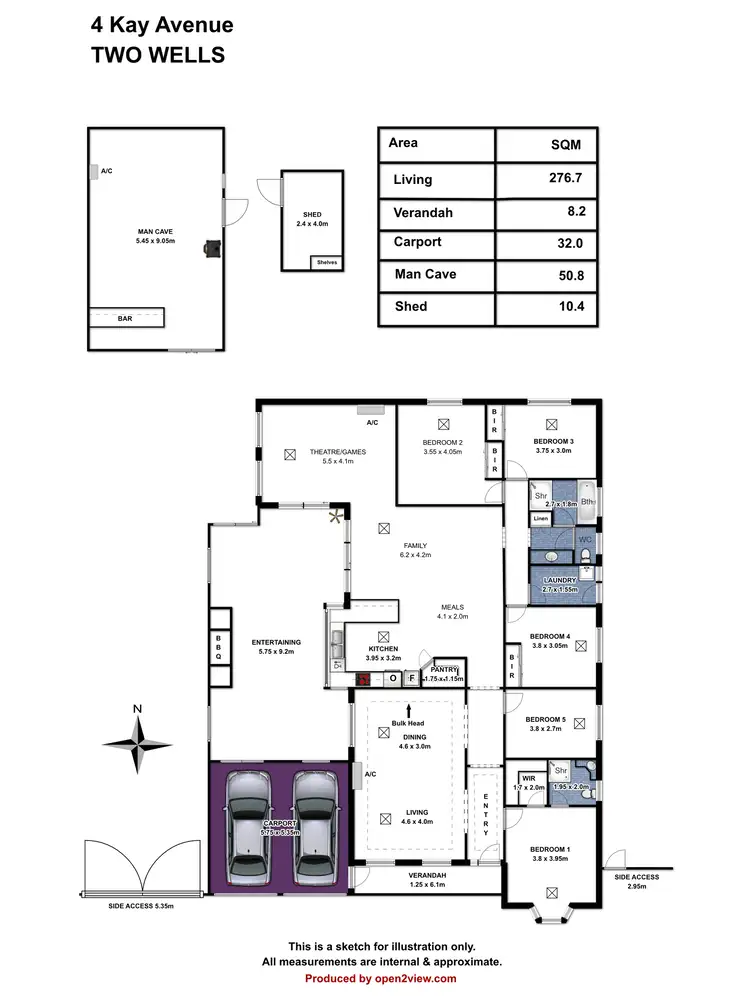 Floorplan of Homely house listing, 4 Kay Avenue, Two Wells SA 5501