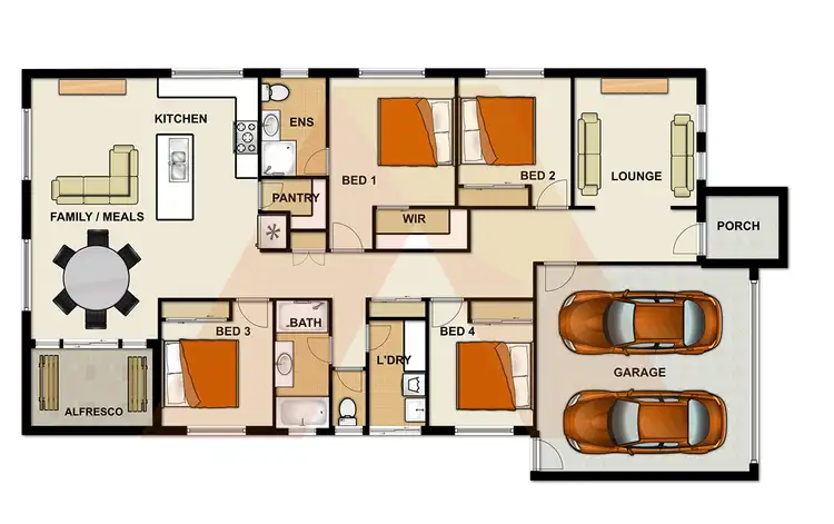 Floorplan of Homely house listing, 1 Yering Street, Heathwood QLD 4110