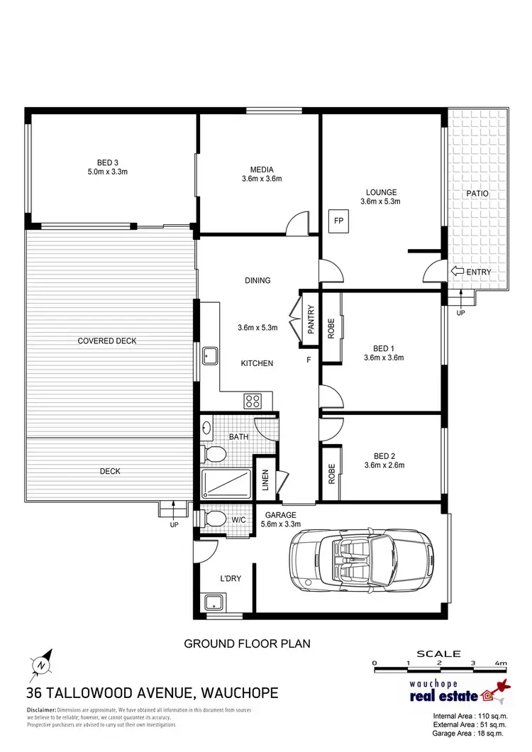 Floorplan of Homely house listing, 36 Tallowood Avenue, Wauchope NSW 2446