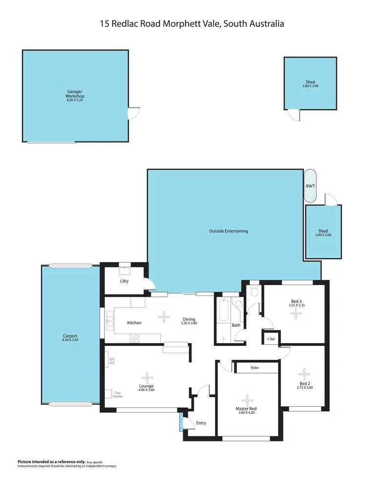 Floorplan of Homely house listing, 15 Redlac Road, Morphett Vale SA 5162
