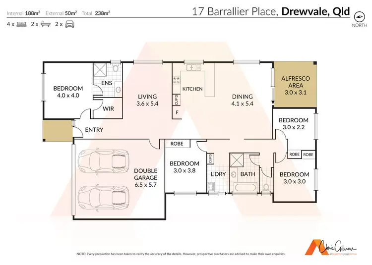 Floorplan of Homely house listing, 17 Barrallier Pl, Drewvale QLD 4116