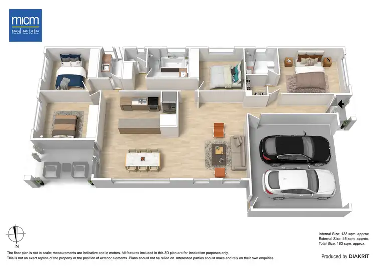 Floorplan of Homely house listing, 15 Warunda Parade, Point Cook VIC 3030